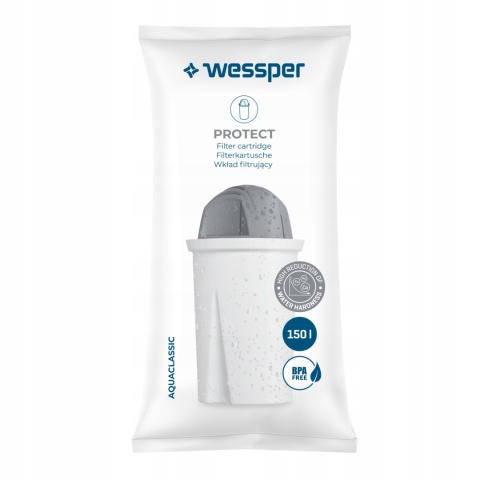 FILTR DO TWARDEJ WODY Wessper AquaClassic PROTECT filtr do dzbanka 1 szt.