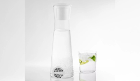 Karafka filtrująca Wessper K1 BOROSILICATE z filtrem Actitex BIAŁA