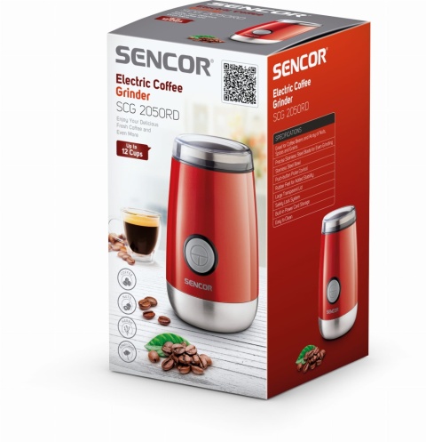 SENCOR SCG 2050RD Młynek CZERWONY