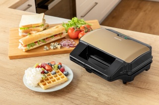 SENCOR SSM 9977CH opiekacz do kanapek 4w1 CHAMPAGNE