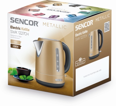 SENCOR SWK 1227CH Czajnik elektryczny 1,2l CHAMPAGNE