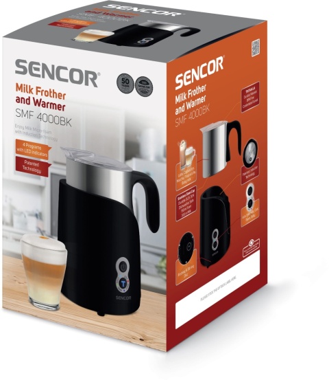 Sencor SMF 4000BK Spieniacz i podgrzewacz