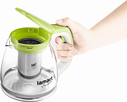 DZBANEK Z ZAPARZACZEM 1,1l Verre LT 7026 LAMART zielony