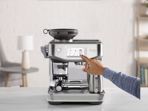Ekspres kolbowy SAGE SES881BSS + 3kg KAWY the Barista Touch Impress srebrny