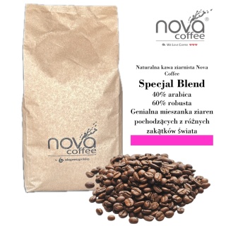 NATURALNA KAWA ZIARNISTA nova COFFEE Special 40% arabica, 60% robusta 1kg