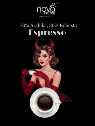 NATURALNA KAWA ZIARNISTA nova COFFEE Espresso 70% arabica, 30% robusta