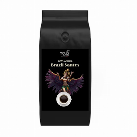 NATURALNA KAWA ZIARNISTA nova COFFEE PREMIUM Brazylia Santos 17/18