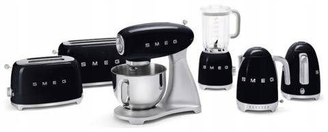 Czajnik elektryczny SMEG KLF03BLEU kolor CZARNY POŁYSK