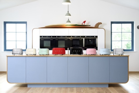 SMEG TSF02RDEU - TOSTER 4 TOSTY -czerwony