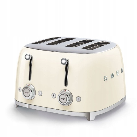 SMEG TSF03CREU - TOSTER NA 4 KROMKI KREMOWY