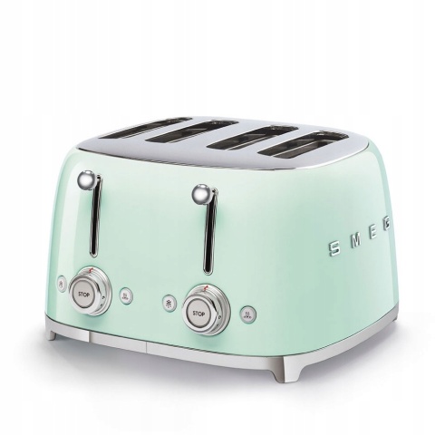 SMEG TSF03PGEU - Toster na 4 kromki Pastelowa Zieleń