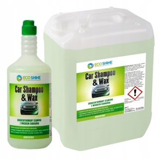 Szampon samochodowy ECO SHINE CAR SHAMPOO & WAX szampon konc. 1L