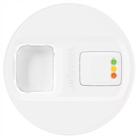 Dzbanek filtrujący wodę szklany Wessper Aquamax D2 z licznikiem 3 l Biały