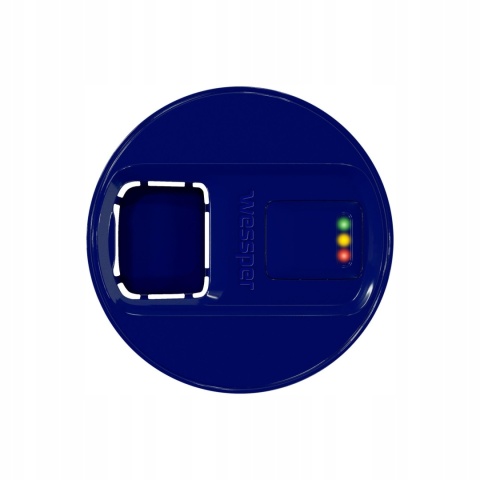 Dzbanek filtrujący wodę szklany Wessper Aquamax D2 z licznikiem 3 l Niebieski