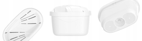 Dzbanek filtrujący wodę szklany Wessper Aquamax D2 z licznikiem 3 l Niebieski