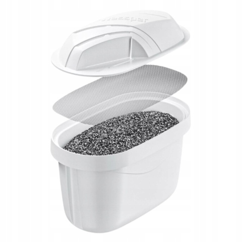 SZKLANY DZBANEK FILTRUJĄCY WODĘ WESSPER D2 Borosilicate 3 l biały + FILTR