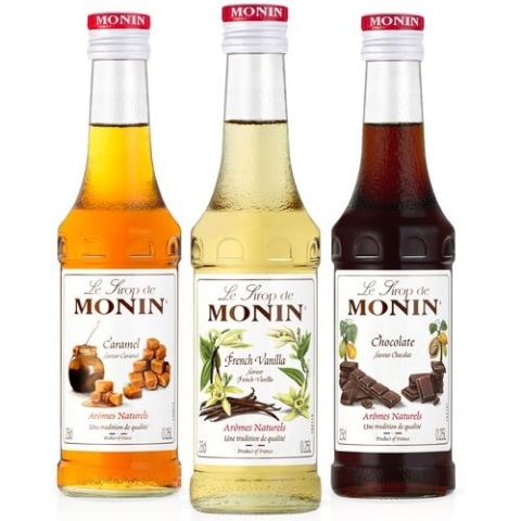 Zestaw MONIN COFFEE set 3x250ml - zestaw kawowy