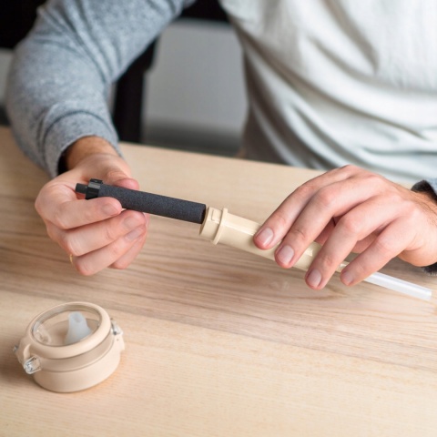 Bidon Butelka filtrująca Wessper ActiveMax Clarti 0,68l Beż MAT+ 1x Filtr