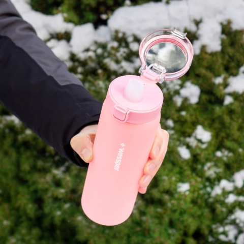 Bidon Butelka filtrująca Wessper ActiveMax Clarti 0,68l Róż MAT+ 1x Filtr