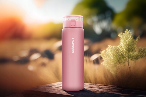 Bidon Butelka filtrująca Wessper ActiveMax Clarti 0,68l Róż MAT+ 1x Filtr