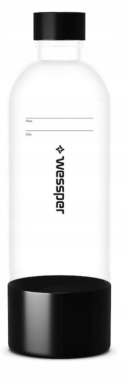 Butelka na wodę do saturatora Wessper Sodamaker S1 800 ml - BPA FREE Czarny
