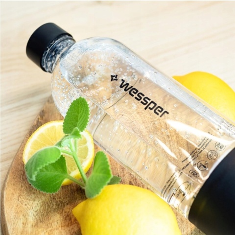 Butelka na wodę do saturatora Wessper Sodamaker S1 800 ml - BPA FREE Czarny
