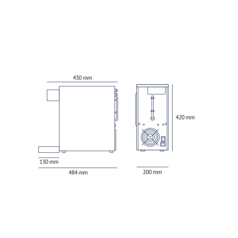 FlowCare 30TP Black Nablatowy dystrybutor wody CZARNY