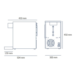 FlowCare 60TP PC Nablatowy dystrybutor wody STAL NIERDZEWNA