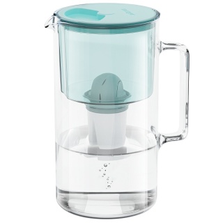 Dzbanek szklany WESSPER D2 BOROSILICATE -MIĘTOWY