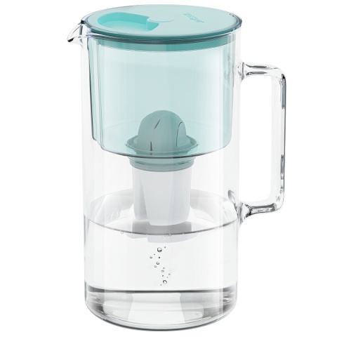 Dzbanek szklany WESSPER D2 BOROSILICATE -MIĘTOWY