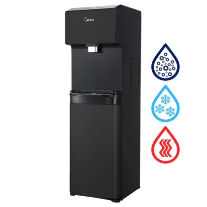 Midea JS1844S SODA PLUS BLACK wolnostojący dystrybutor wody gazowanej CZARNY