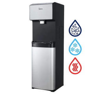 Midea JS1844S SODA PLUS SILVER wolnostojący dystrybutor wody gazowanej SREBRNY