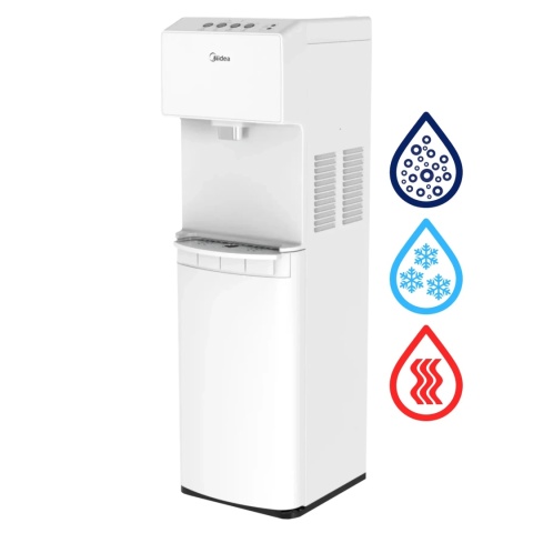 Midea JS1844S SODA PLUS WHITE wolnostojący dystrybutor wody gazowanej BIAŁY