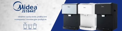 Midea JS1844T BLACK Nablatowy dystrybutor wody z CZARNY