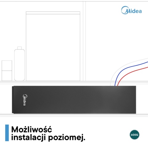 Filtr odwróconej osmozy Midea CWRC600-A106 600G z wbudowaną pompą oraz aplikacją