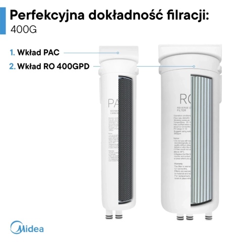 Filtr odwróconej osmozy Midea MRO2489C-800G - osmoza