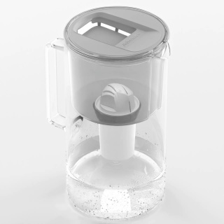 Dzbanek szklany WESSPER D2 BOROSILICATE - SZARY