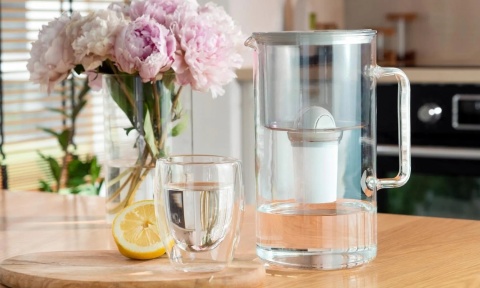 Dzbanek szklany WESSPER D2 BOROSILICATE - SZARY