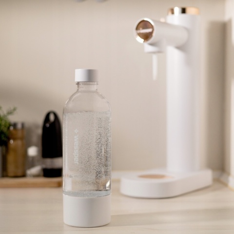 Saturator Wessper S1 Sodamaker + 1 butelka 0,8l + Cylinder CO2 Biały