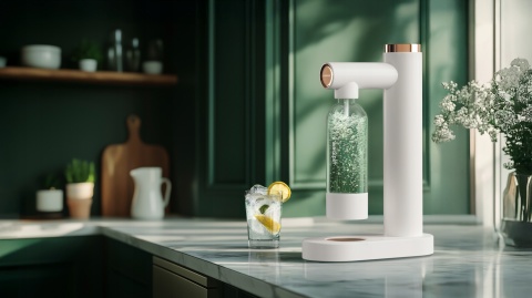 Saturator Wessper S1 Sodamaker + 1 butelka 0,8l + Cylinder CO2 Biały