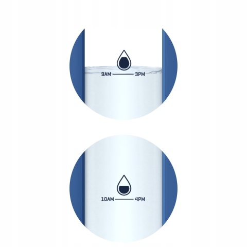 Szklana Butelka Szczelna na wodę 1l Wessper w etui Niebieskim