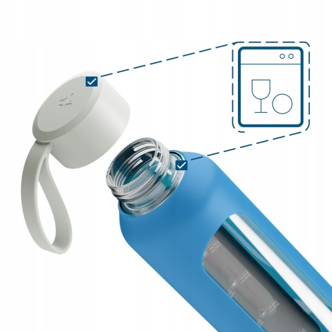 Szklana butelka na wodę 0,5l Ocean Wessper B1 Nowy Styl