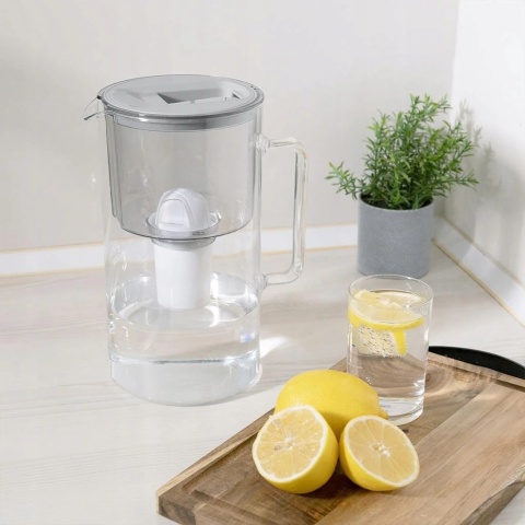 Dzbanek szklany D2 BOROSILICATE WESSPER - BIAŁY