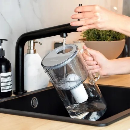 Dzbanek szklany D2 BOROSILICATE WESSPER - BIAŁY