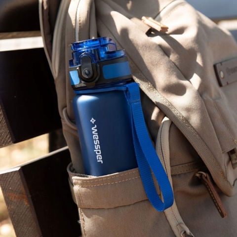 Bidon sportowy Wessper 0,5 l - butelka na wodę Tritan, motywacyjna