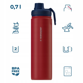 Butelka termiczna stalowa Wessper B3 THERMOSTEEL 0,7 l termos