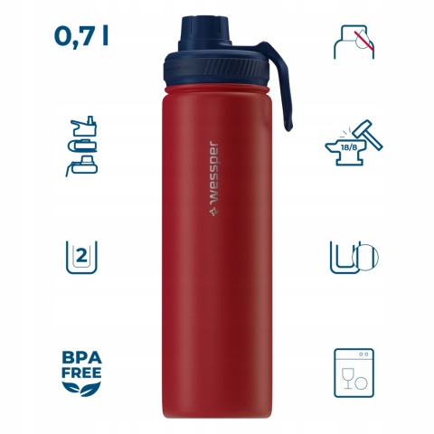 Butelka termiczna stalowa Wessper B3 THERMOSTEEL 0,7 l termos