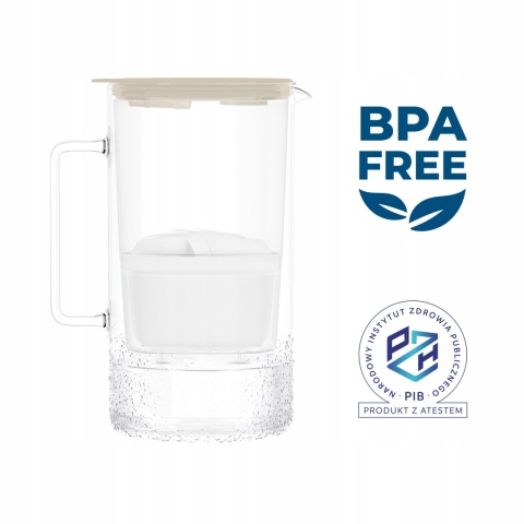 Dzbanek filtrujący szklany 2 L Wessper D4 MINI futureflow