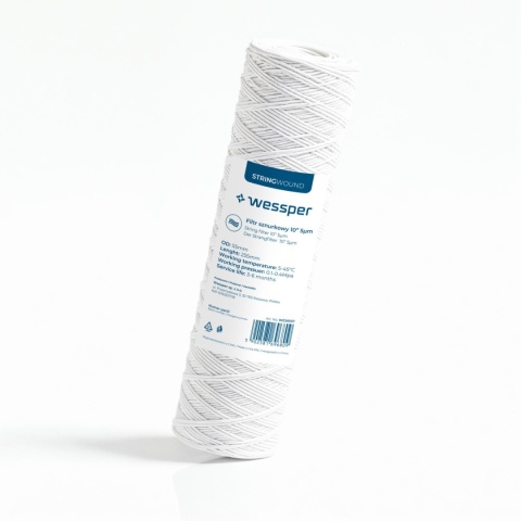 Filtr do wody wkład sznurkowy wstępny 10" filtracja 5 mikron PP5 1 sztuka