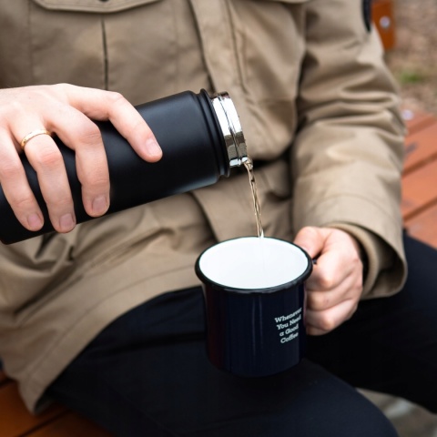 Kubek Termiczny Nowy Design Termos na herbatę/kawę wymienny ustnik 0,7l